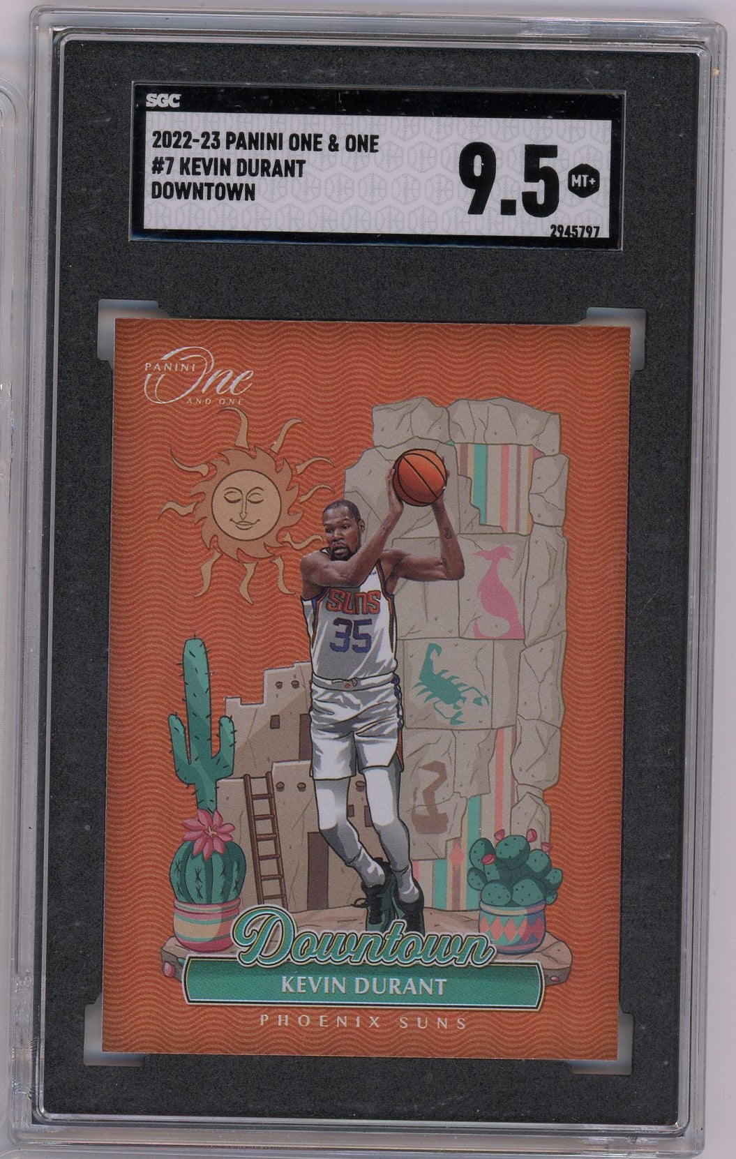 Kevin Durant 2022 Panini One & One Downtown SSP SGC 9.5