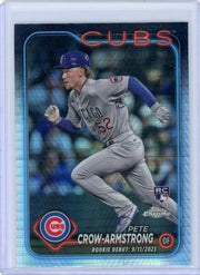 Pete Crow-Armstrong 2024 Topps Chrome Update debut prism ref. rookie card