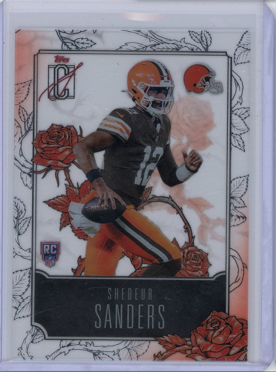 Shedeur Sanders 2025 Topps Signature Class Roses SP RC