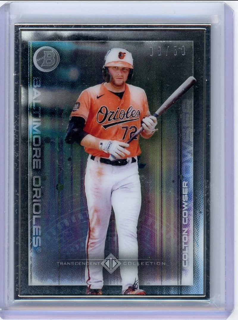 Colton Cowser 2022 Bowman Transcendent Collection Bowman Icons /50