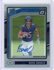 Rome Odunze 2024 Panini Donruss Optic autograph rookie card #'d 221/325