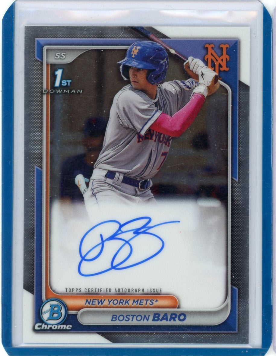 Boston Baro 2024 1st Bowman Chrome autograph