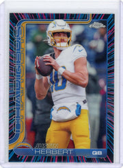 Justin Herbert 2025 Topps Chrome Neon Pulse Refractor