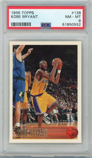 Kobe Bryant 1996 Topps Rookie PSA 8
