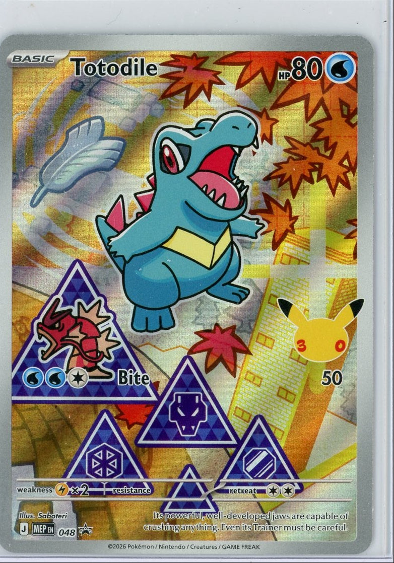 Totodile Pokémon Mega Evolution First Partner Black Star Promo #048