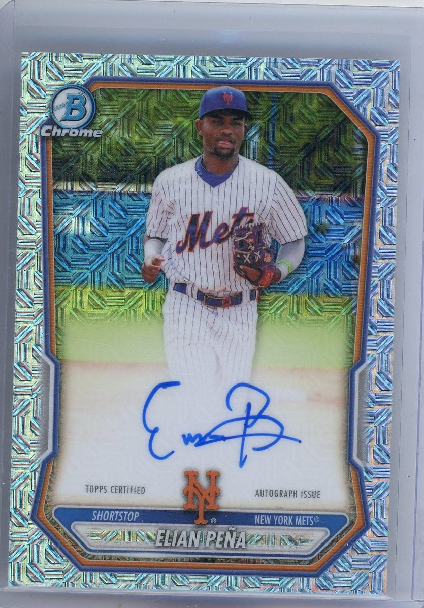 Elian Pena 2026 Bowman Chrome Mega Box Autograph