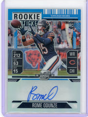 Rome Odunze 2024 Panini Contenders Optic Rookie Ticket autograph rc #'d 74/99