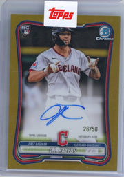C.J. Kayfus 2026 Bowman Chrome Gold Rookie Autograph #'d 26/50