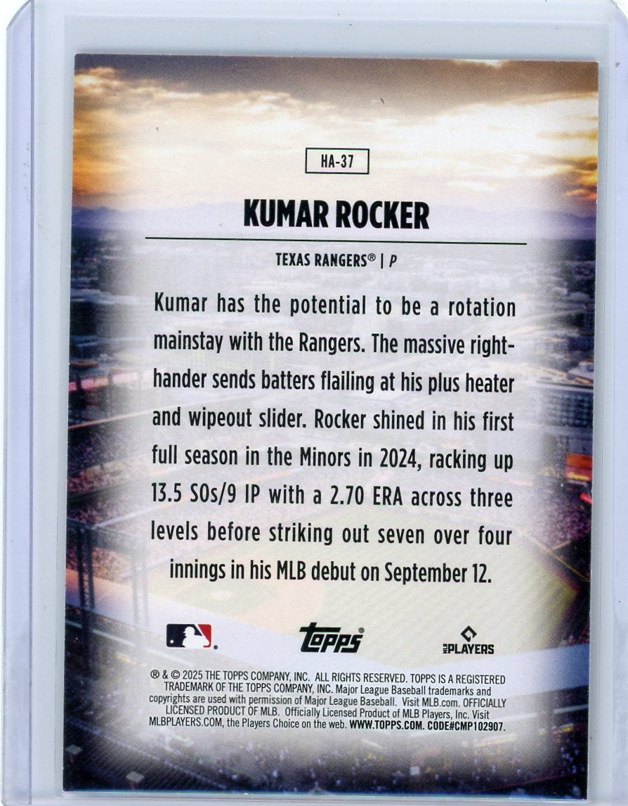Kumar Rocker 2025 Topps Home Field Advantage RC