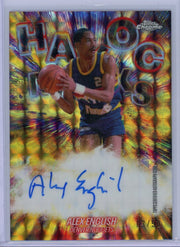 Alex English 2025-26 Topps Chrome Update Gold Geometric Havoc Marks Auto #'d 21/50