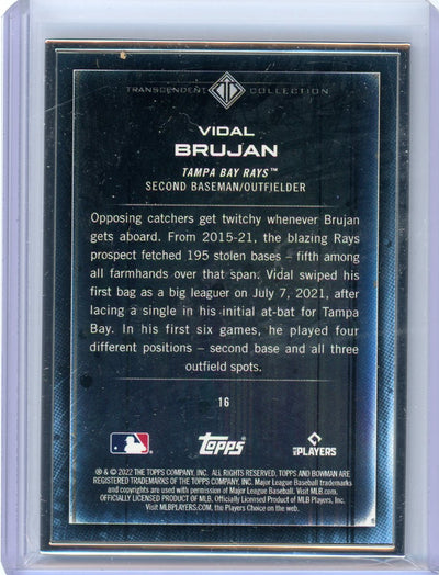 Vidal Brujan 2022 Bowman Transcendent Collection Bowman Icons /50 variation