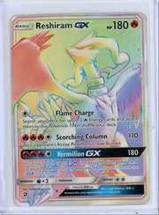 Reshiram GX 2018 Pokemon Dragon Majesty Secret rare #71/70 HP/DMG