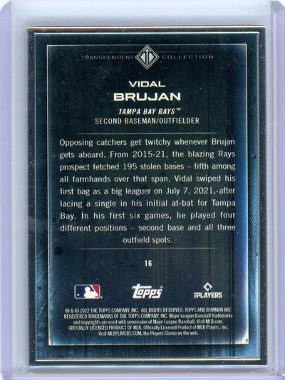 Vidal Brujan 2022 Bowman Transcendent Collection Bowman Icons /50