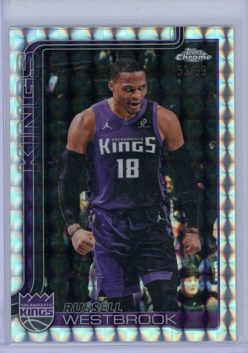 Russell Westbrook 2025-26 Topps Chrome Update Geometric Refractor #'d 53/99