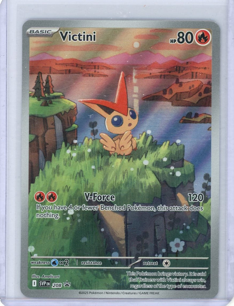 Victini 2025 Pokemon Black Bolt White Flare Black Star Promo 