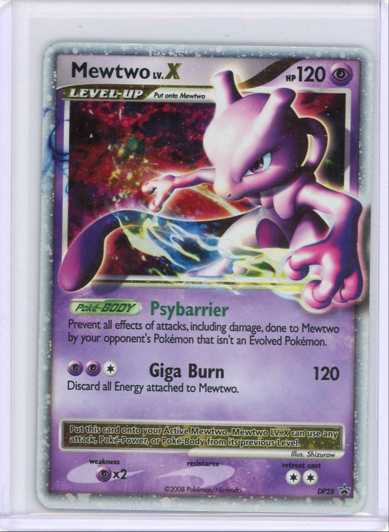 Mewtwo Lv. X 2008 Pokemon Diamond & Pearl Black Star Promo 