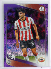 Ricardo Pepi 2025-26 Topps UEFA CC purple foil #'d 125/250