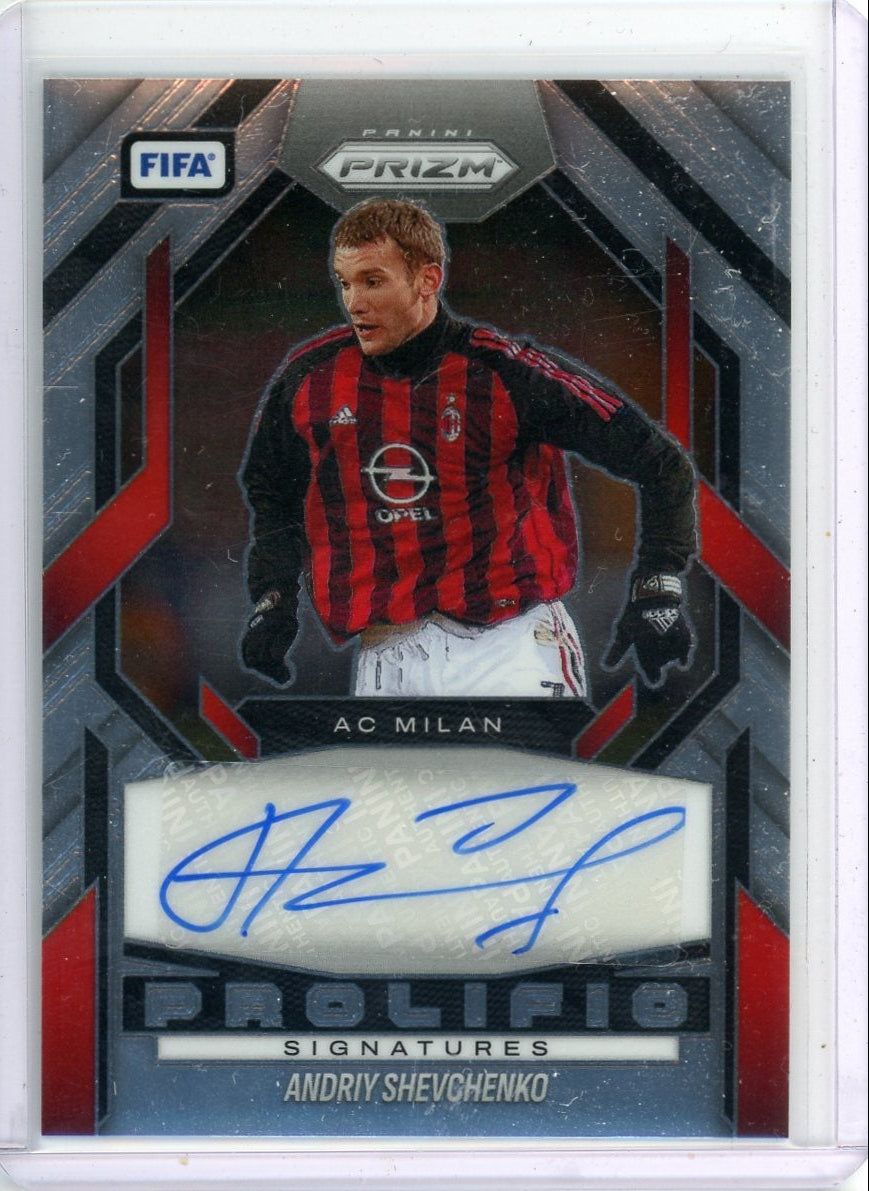 Andriy Shevchenko 2025-26 Panini Prizm FIFA Prolific autograph