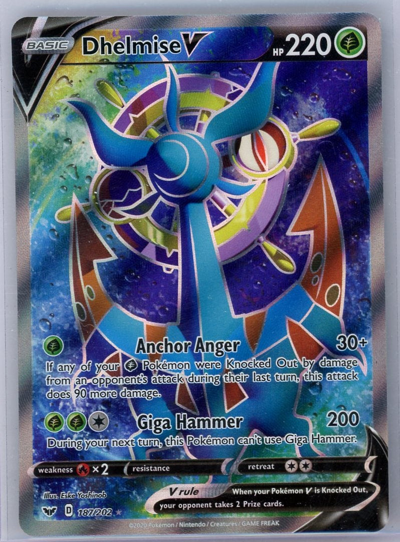 Dhelmise V Pokémon Sword & Shield Full-Art #187/202