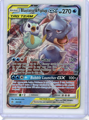 Blastoise & Piplup GX 2019 Pokemon Cosmic Eclipse #38/236