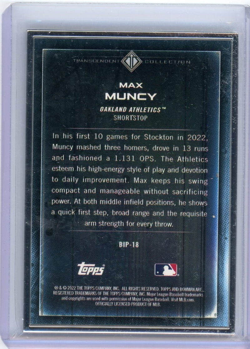 Max Muncy 2022 Bowman Transcendent Collection Bowman Icons /50 variation