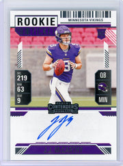 JJ McCarthy 2024 Panini Contenders Rookie Ticket autograph