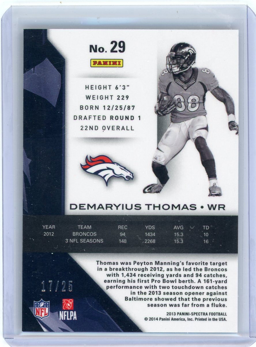 Demaryius Thomas 2013 Panini Spectra Red #'d 17/25