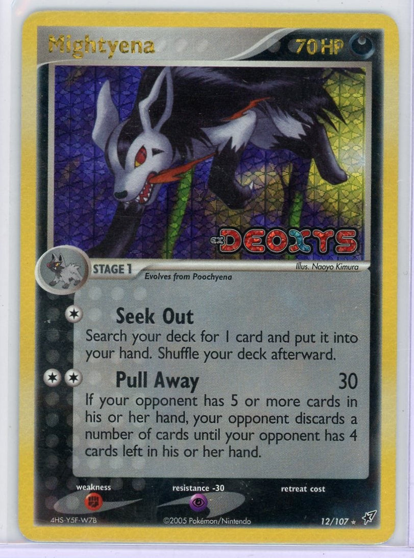 Mightyena Pokémon EX Deoxys Reverse Holo #12/107