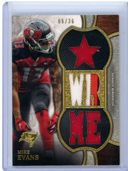 Mike Evans 2015 Topps Triple Threads relic #'d 06/36