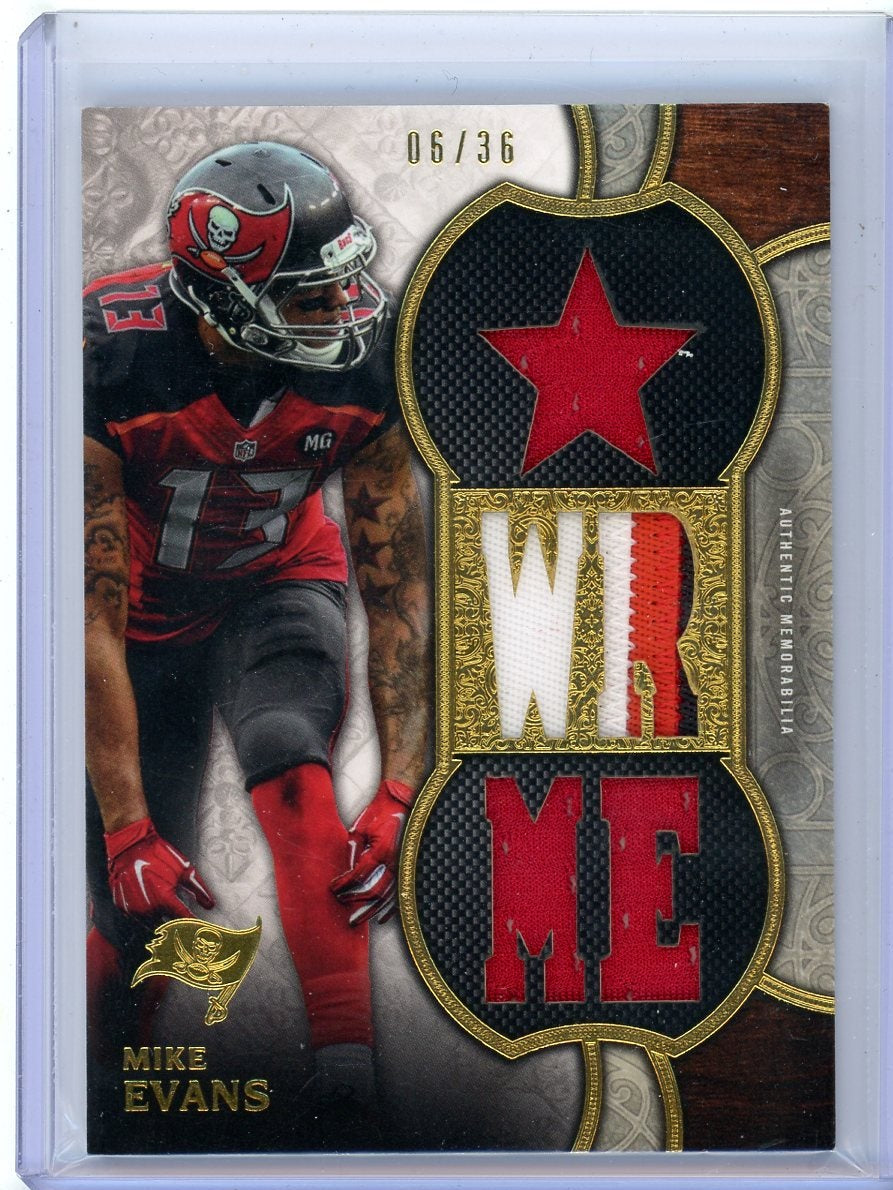 Mike Evans 2015 Topps Triple Threads relic #'d 06/36