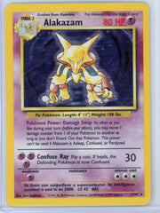 Alakazam Pokémon Base Set Holo #1/102 (MP)