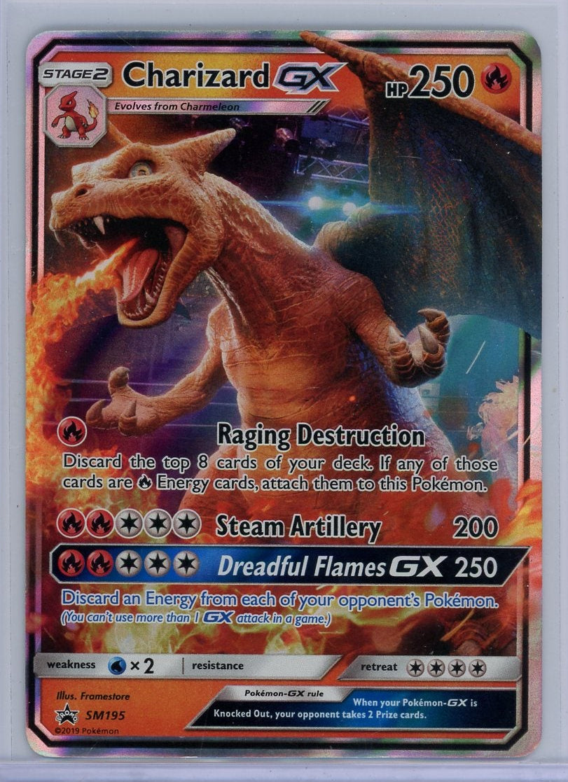 Charizard GX Pokémon Sun & Moon Promo Holo Rare #SM195 (HP)