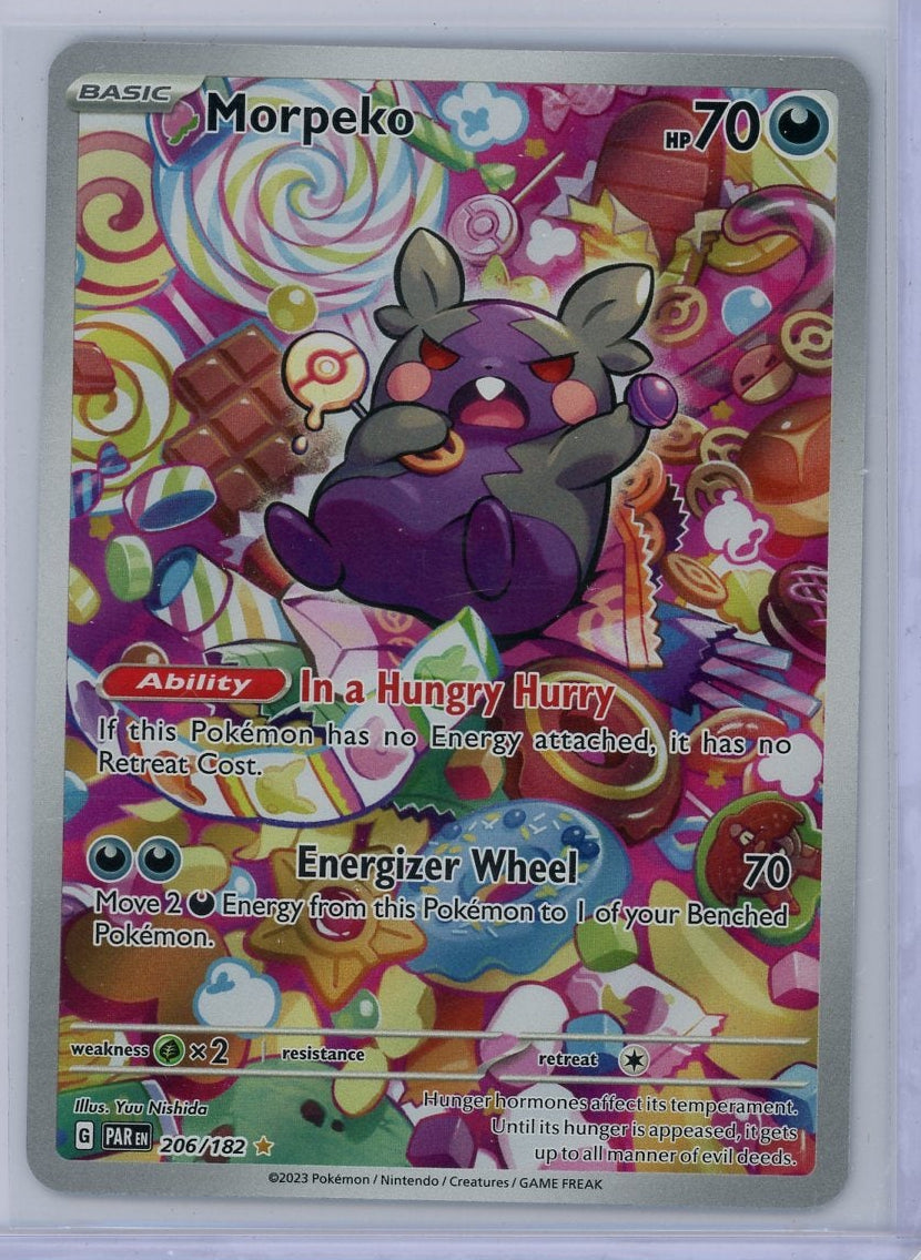 Morpeko Pokémon Paradox Rift Illustration Rare #206/182