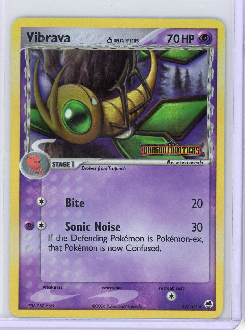 Vibrava Pokémon EX Dragon Frontiers Reverse Holo #42/101