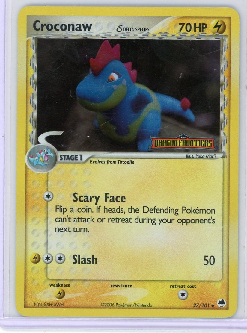 Croconaw Pokémon EX Dragon Frontiers Reverse Holo #27/101