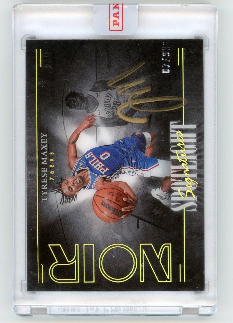 Tyrese Maxey 2023-24 Panini Noir Spotlight Signature 