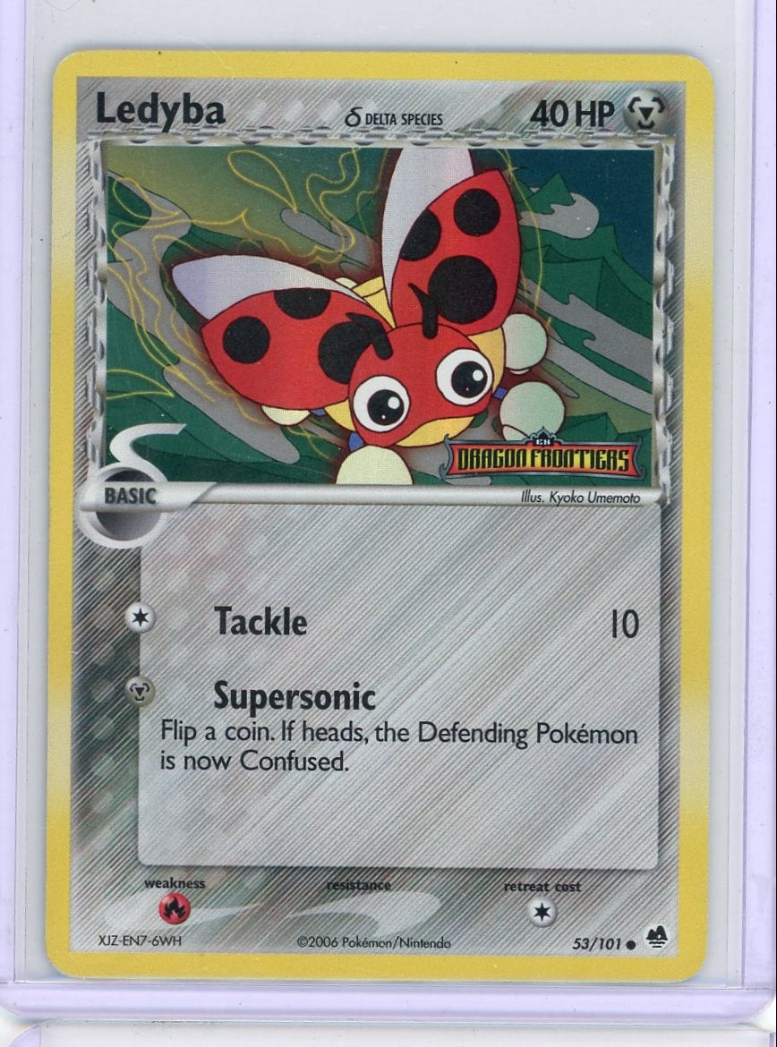 Ledyba Pokémon EX Dragon Frontiers Reverse Holo #53/101