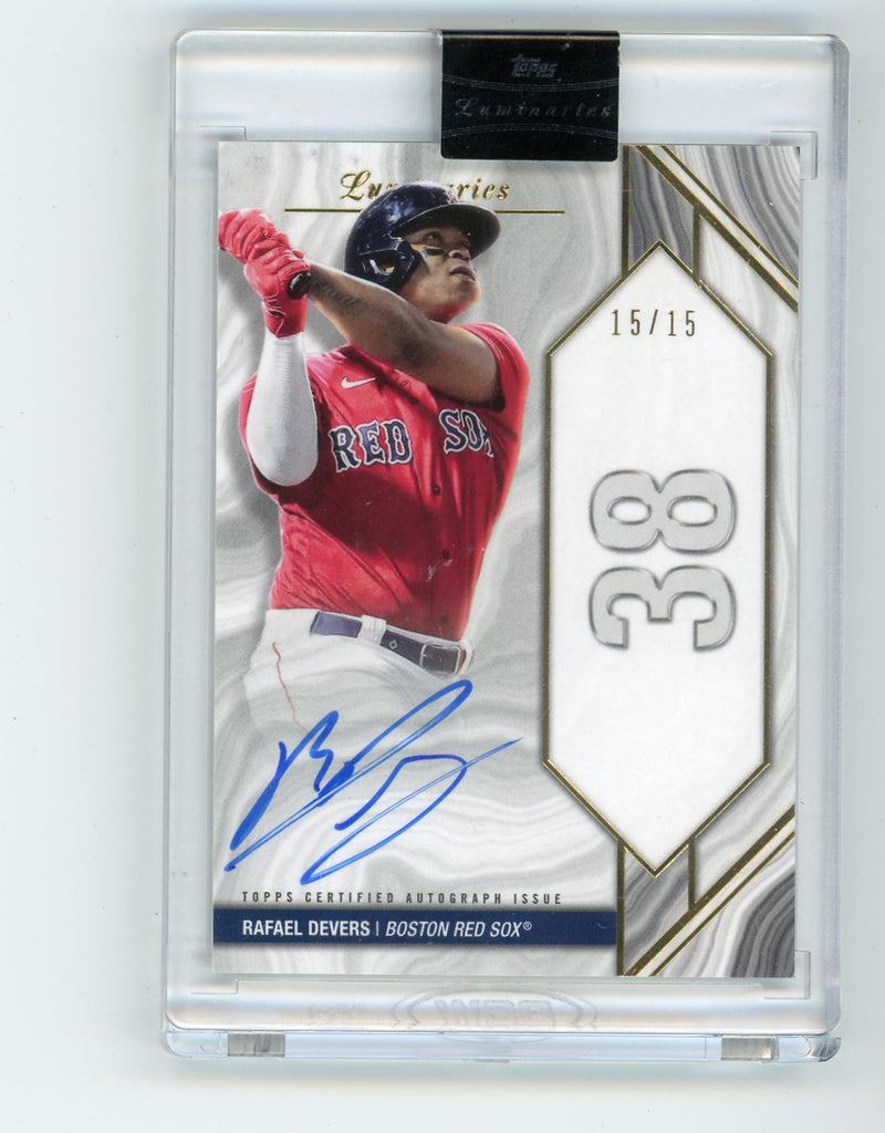 Rafael Devers 2022 Topps Luminaries Home Run Kings Autographs 