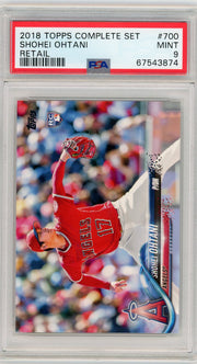 Shohei Ohtani 2018 Topps Complete Set Retail RC PSA 9