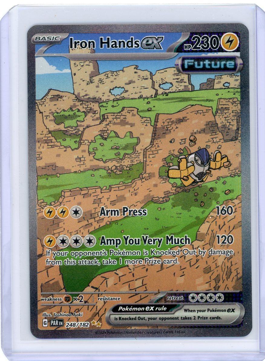 Iron Hands EX 2023 Pokemon rare holo 248/182