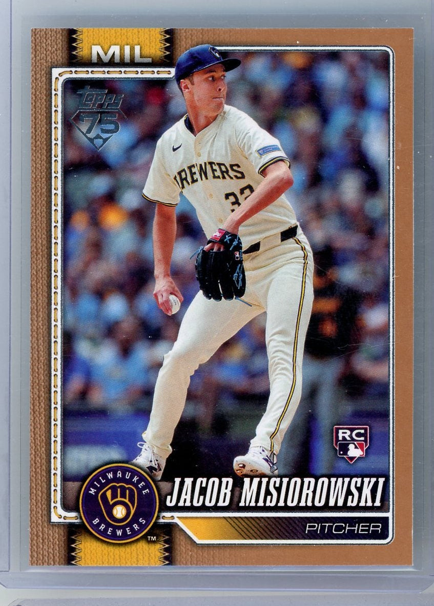 Jacob Misiorowski 2026 Topps gold rookie card #'d 0775/2026