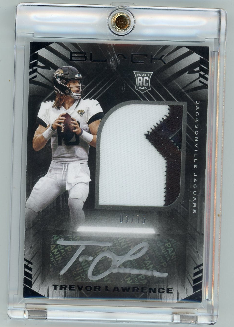 Trevor Lawrence 2021 Panini Black RPA #'d 03/75