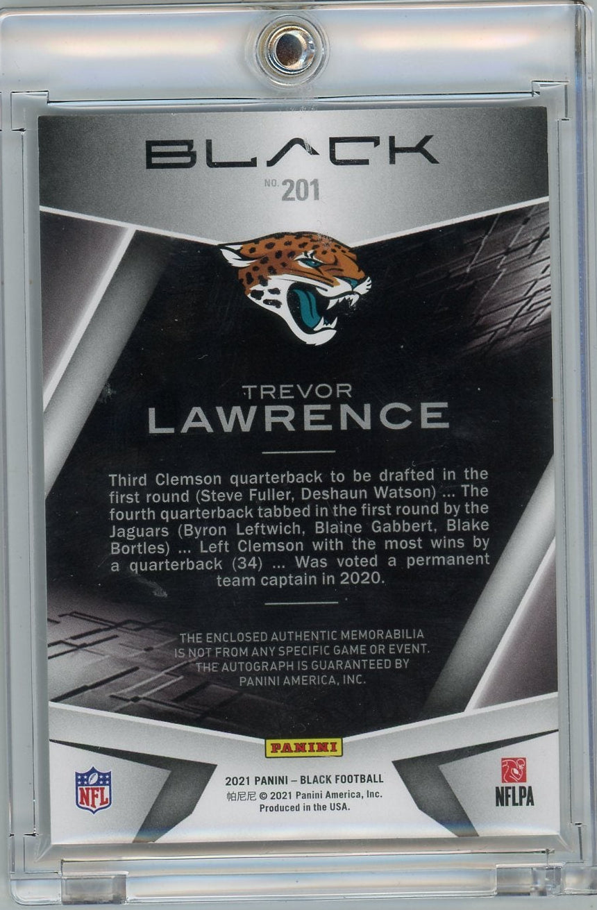 Trevor Lawrence 2021 Panini Black RPA #'d 03/75