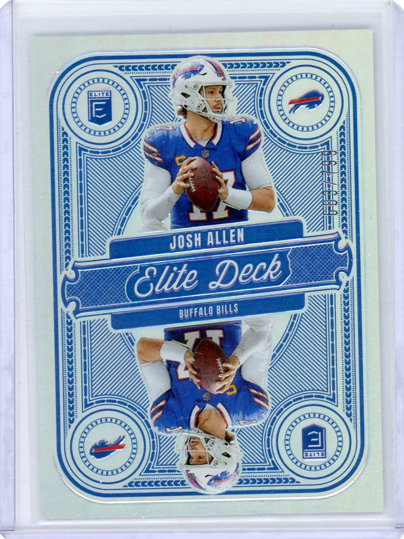 Josh Allen 2025 Panini Donruss Elite Elite Deck blue 