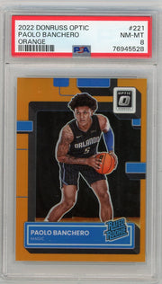 Paolo Banchero 2022 Donruss Optic Orange 195/199 PSA 8