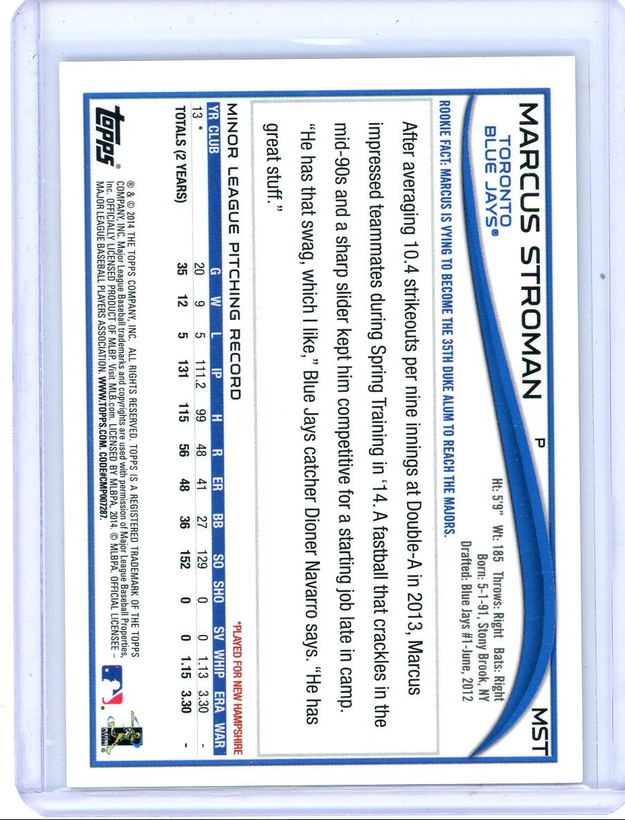 Marcus Stroman 2014 Topps Chrome Autograph RC