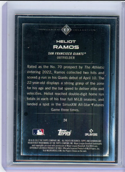 Heliot Ramos 2022 Bowman Transcendent Collection Bowman Icons /50 variation