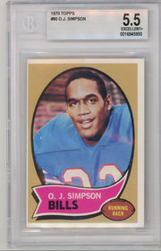 OJ Simpson 1970 Topps #90 BGS 5.5
