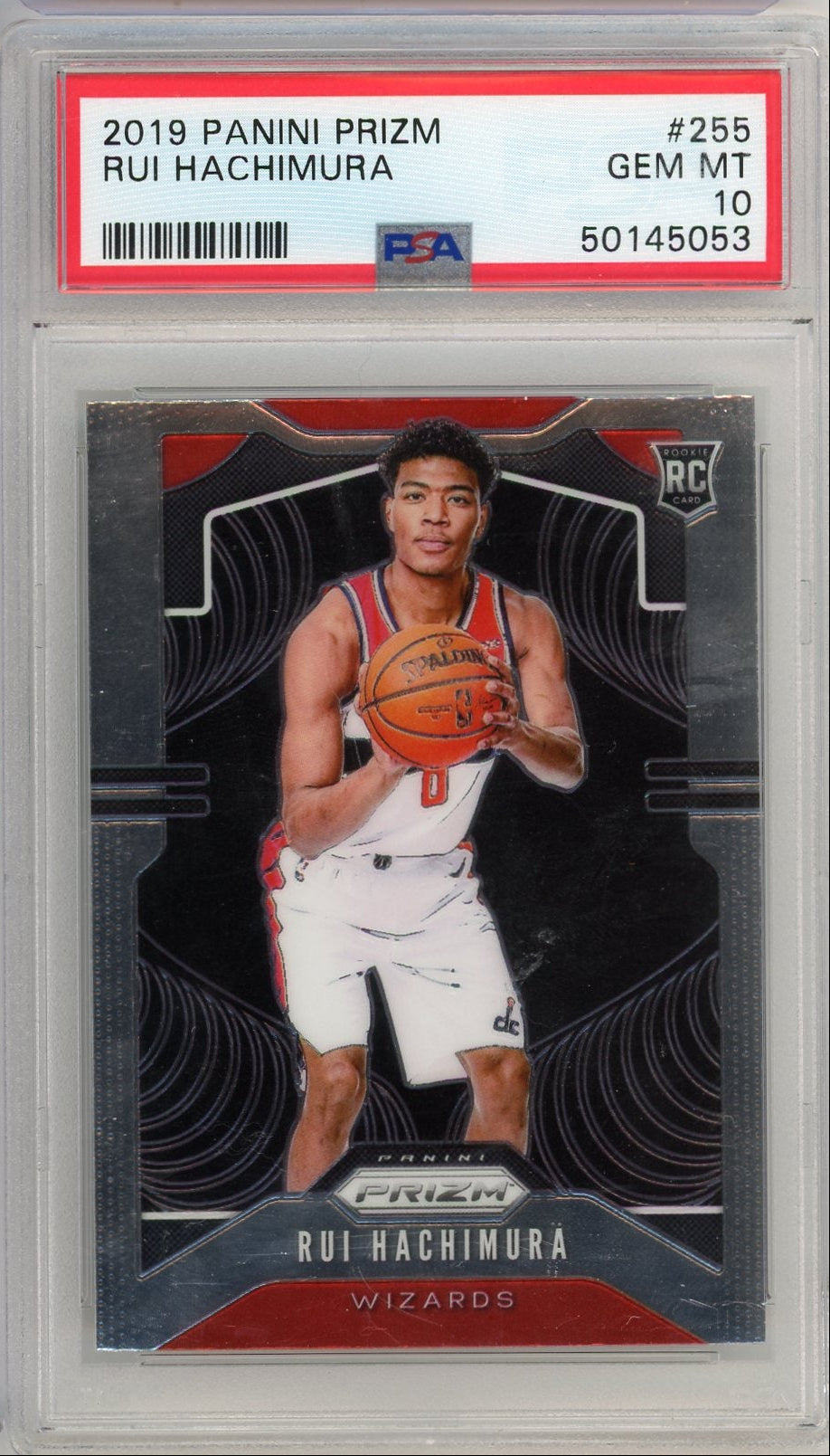 Rui Hachimura 2019 Panini Prizm rookie card PSA 10
