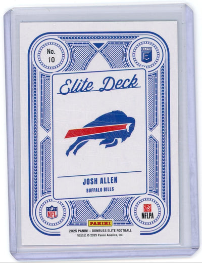 Josh Allen 2025 Panini Donruss Elite Elite Deck blue #'d 603/799